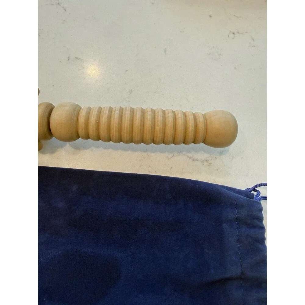 Lure Home Spa Wooden Massage Roller Fascia CelluliteContouring Muscle Relaxation